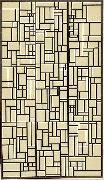 Theo van Doesburg Design for Stained-Glass Composition V. oil painting reproduction